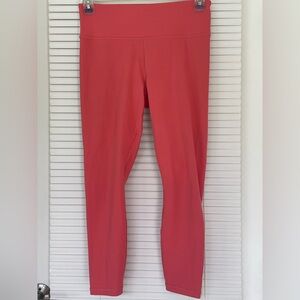 Athleta Elation 7/8 Leggings in Vibrant Coral Size M